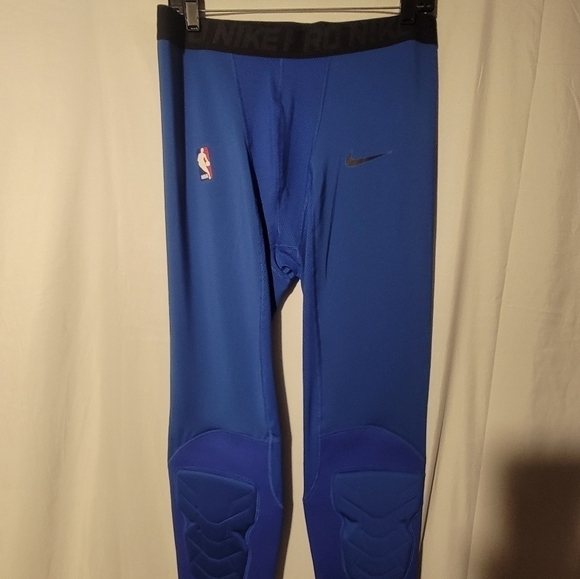 Nike NBA Pro Hyperstrong Padded Tights Pants 3/4 Blue Player Issued Size 2XL-T - Picture 1 of 8